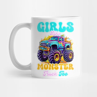 Cute Monster Truck Birthday Party Monster Truck gift for boys girls kids Mug